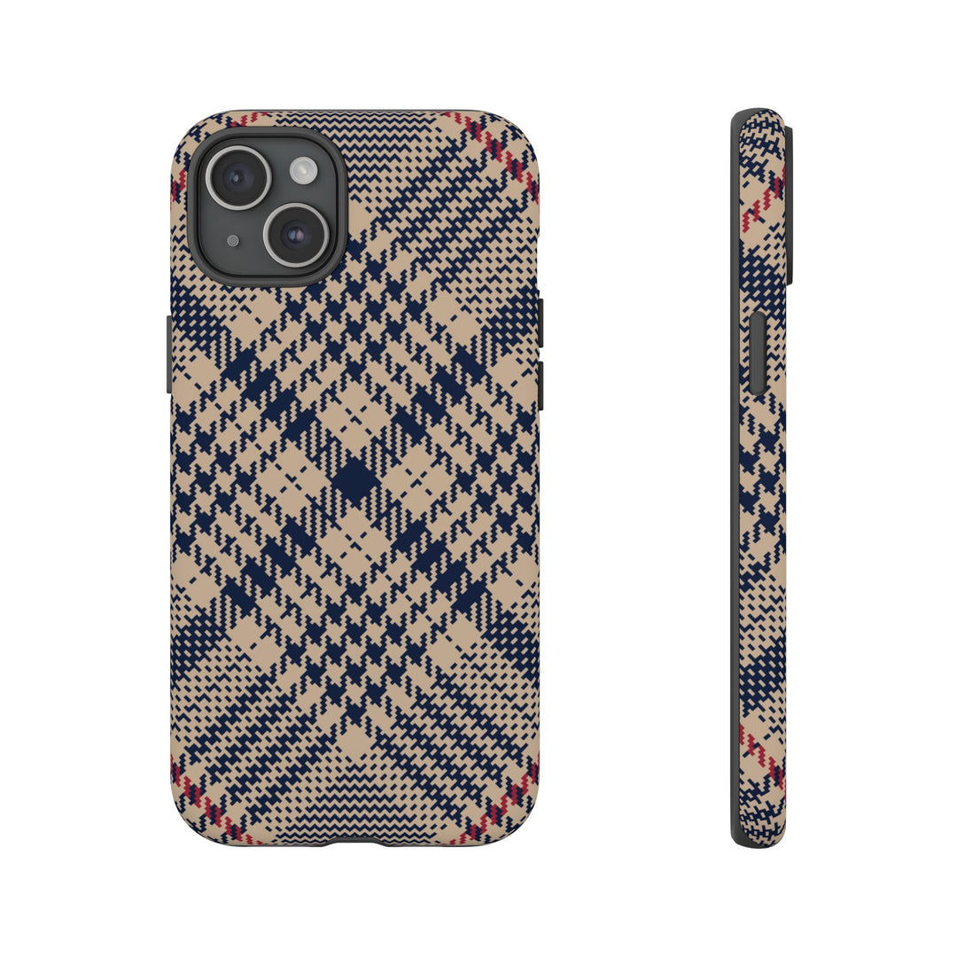 Blue Scottish Plaid Case - Dual Layer Tough Case - Fits Many Smartphone Models