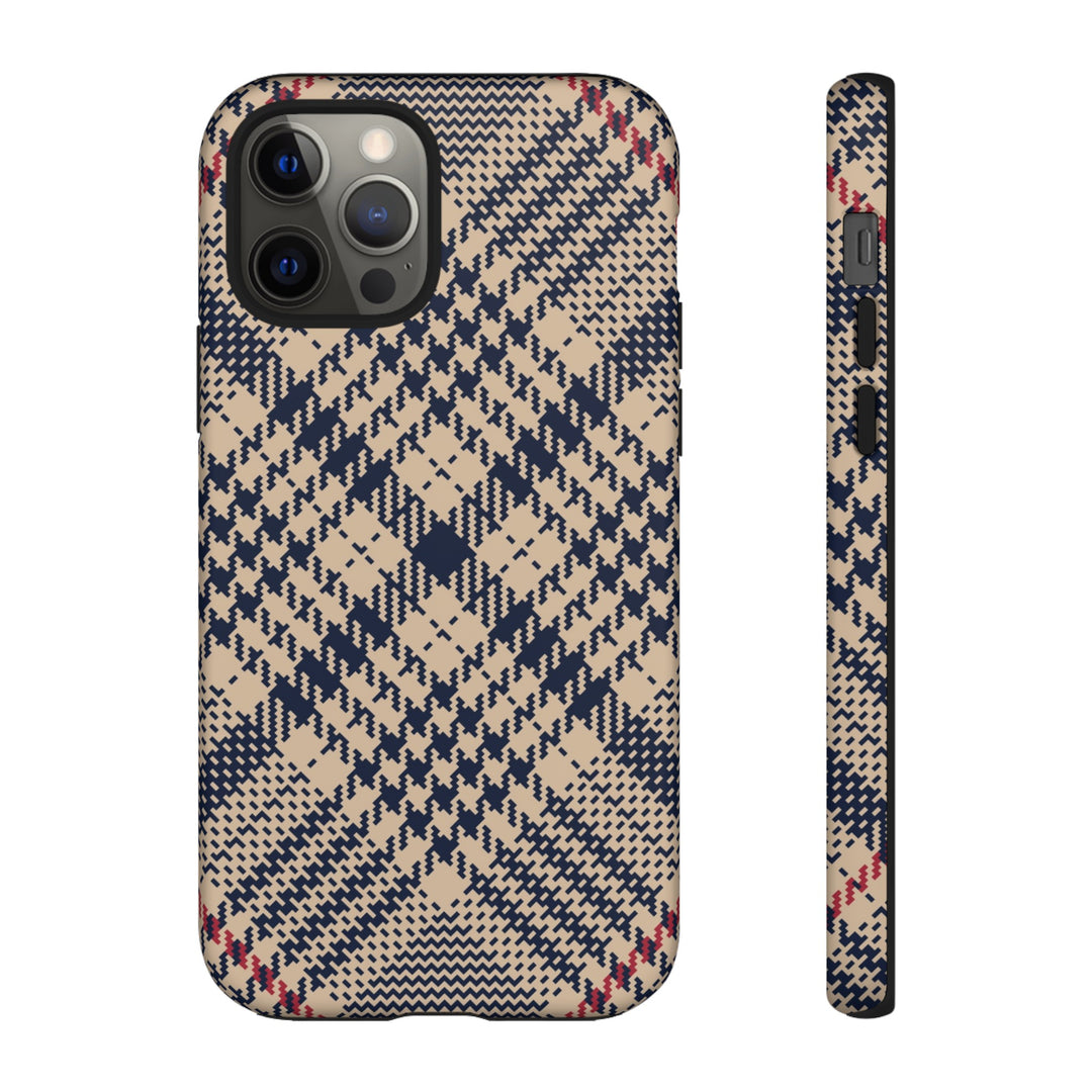 Blue Scottish Plaid Case - Dual Layer Tough Case - Fits Many Smartphone Models