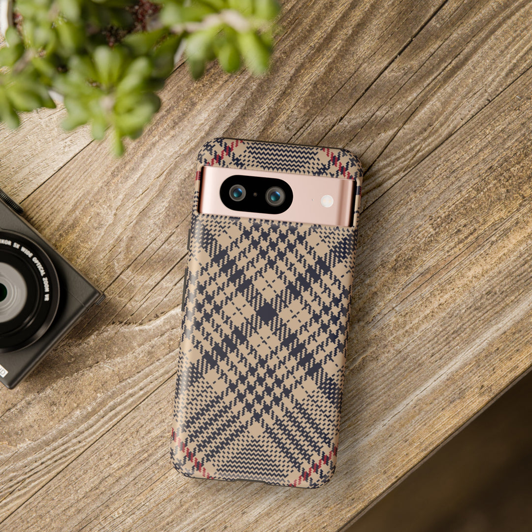 Blue Scottish Plaid Case - Dual Layer Tough Case - Fits Many Smartphone Models