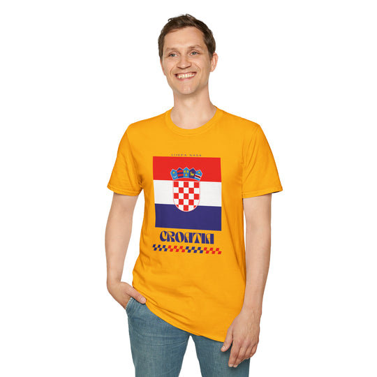 Croatia Retro T-Shirt - Ezra's Clothing - T-Shirt