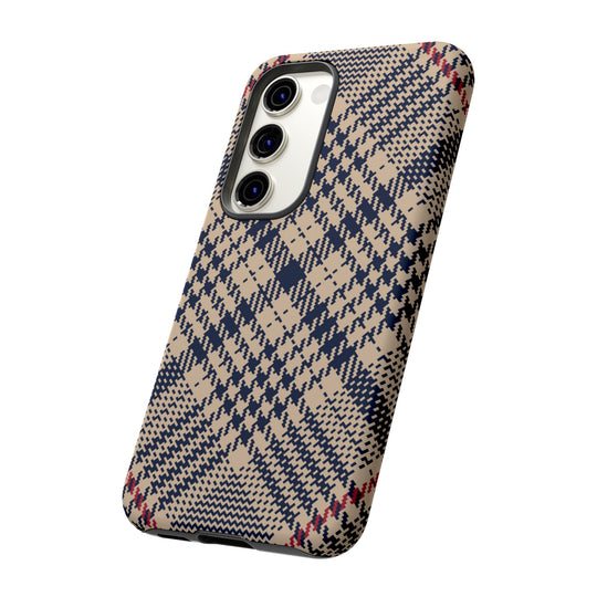 Blue Scottish Plaid Case - Dual Layer Tough Case - Fits Many Smartphone Models