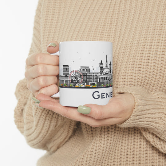 Geneva Switzerland Coffee Mug - Ezra's Clothing - Mug