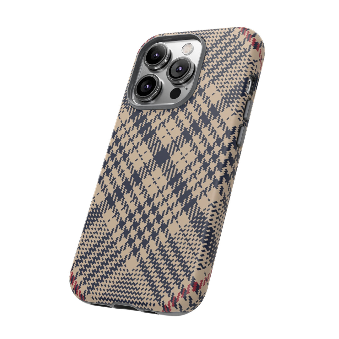 Blue Scottish Plaid Case - Dual Layer Tough Case - Fits Many Smartphone Models