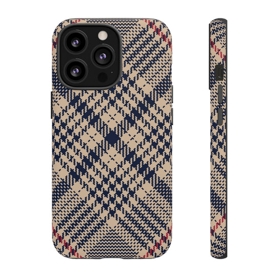 Blue Scottish Plaid Case - Dual Layer Tough Case - Fits Many Smartphone Models