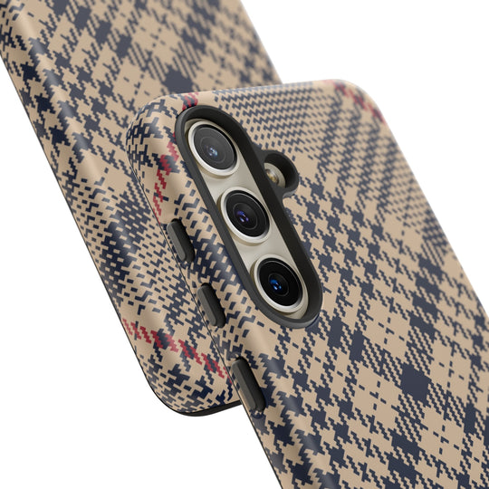 Blue Scottish Plaid Case - Dual Layer Tough Case - Fits Many Smartphone Models