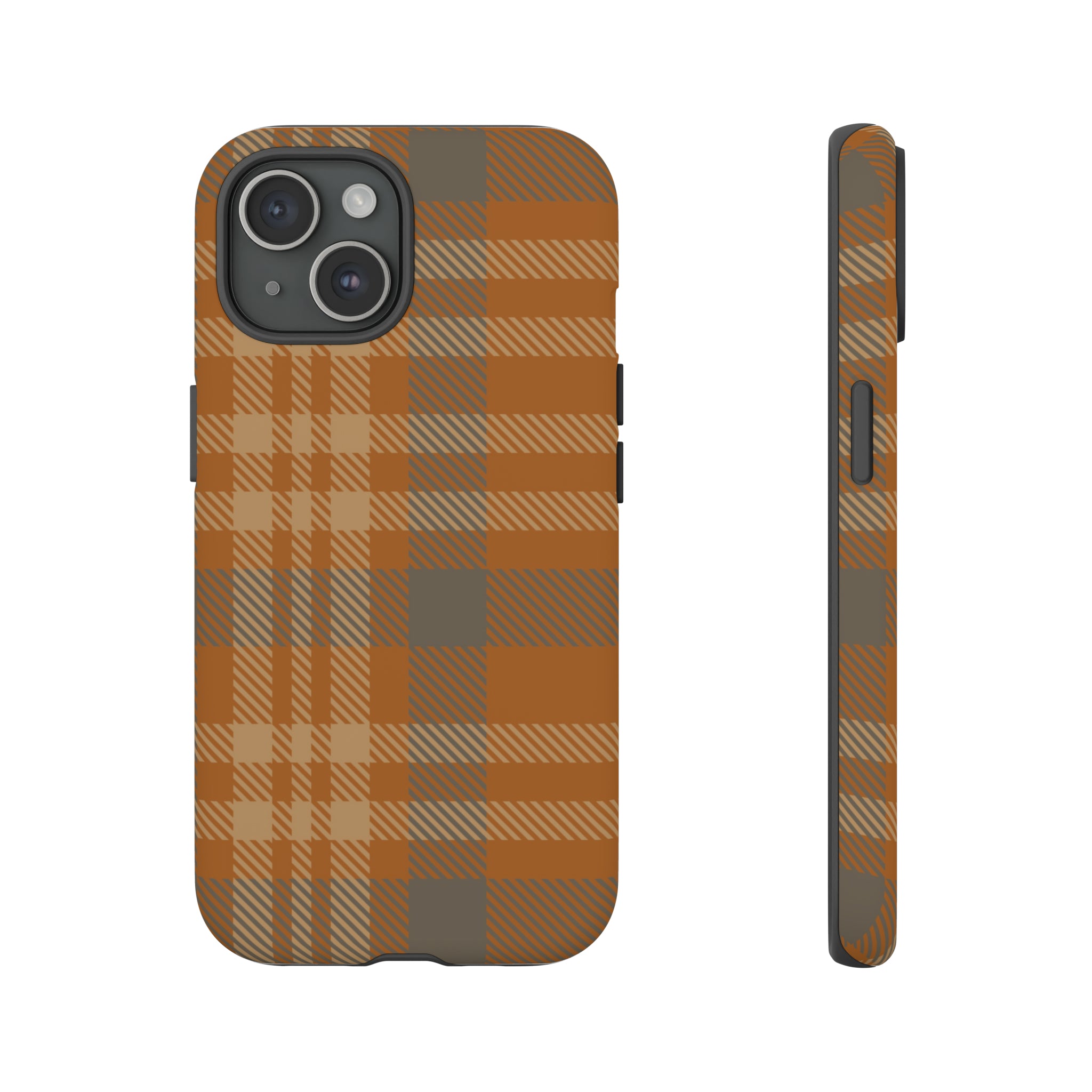 Autumn Orange Plaid Case - Ezra's Clothing - Tough Case