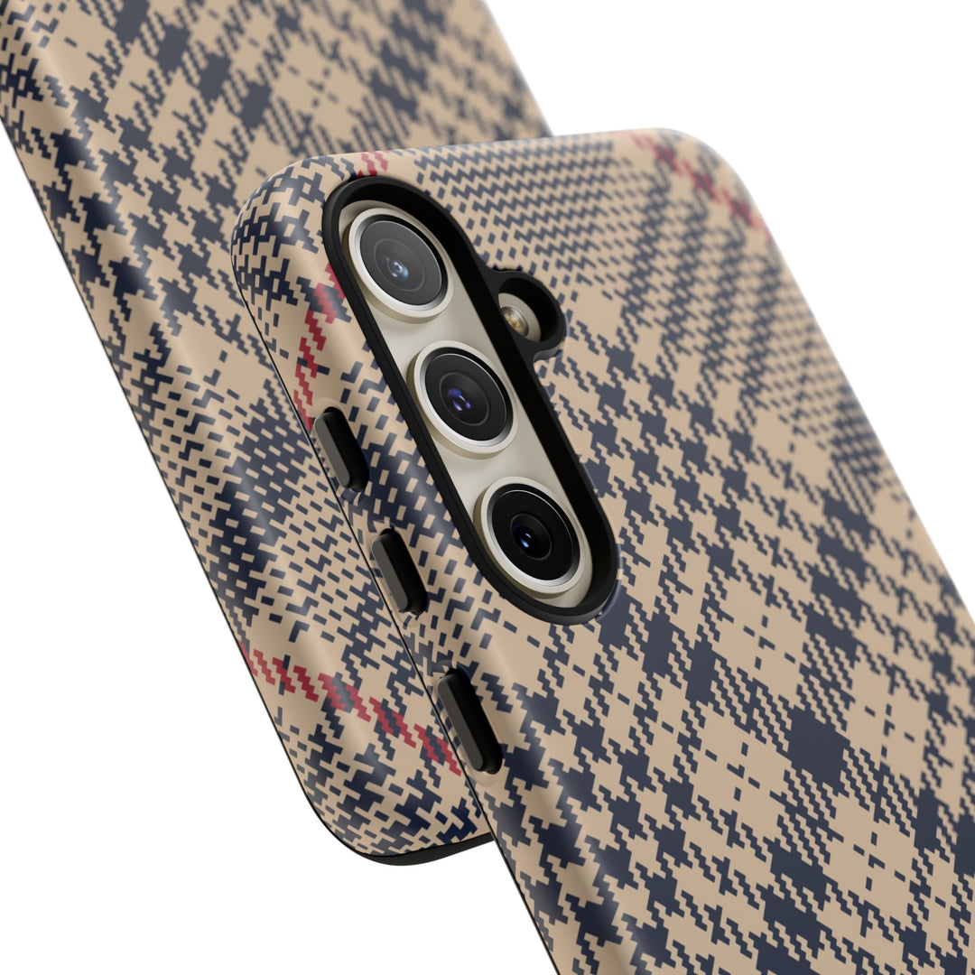 Blue Scottish Plaid Case - Dual Layer Tough Case - Fits Many Smartphone Models