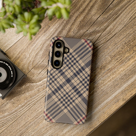 Blue Scottish Plaid Case - Dual Layer Tough Case - Fits Many Smartphone Models