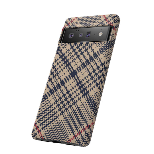 Blue Scottish Plaid Case - Dual Layer Tough Case - Fits Many Smartphone Models