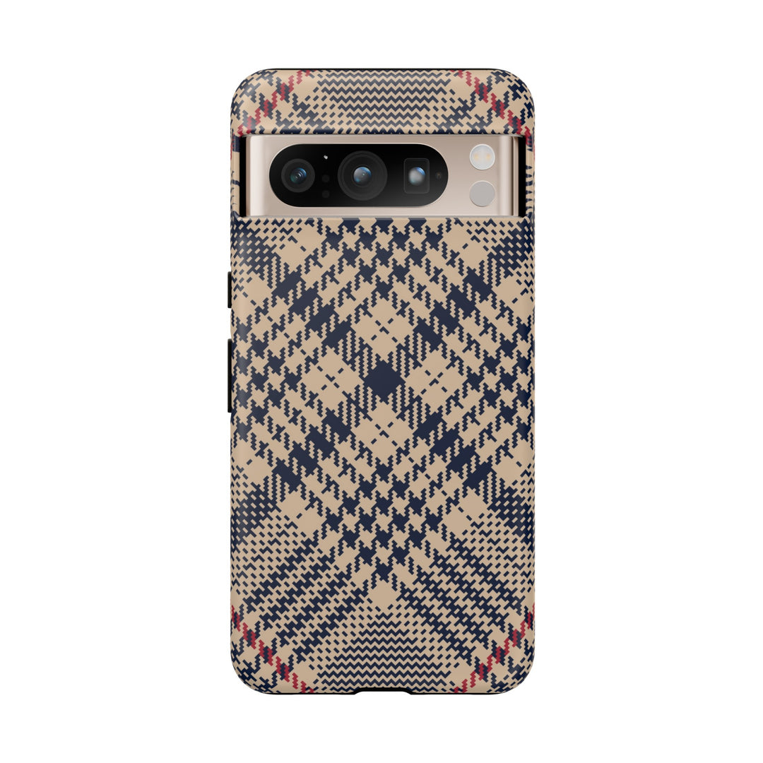 Blue Scottish Plaid Case - Dual Layer Tough Case - Fits Many Smartphone Models