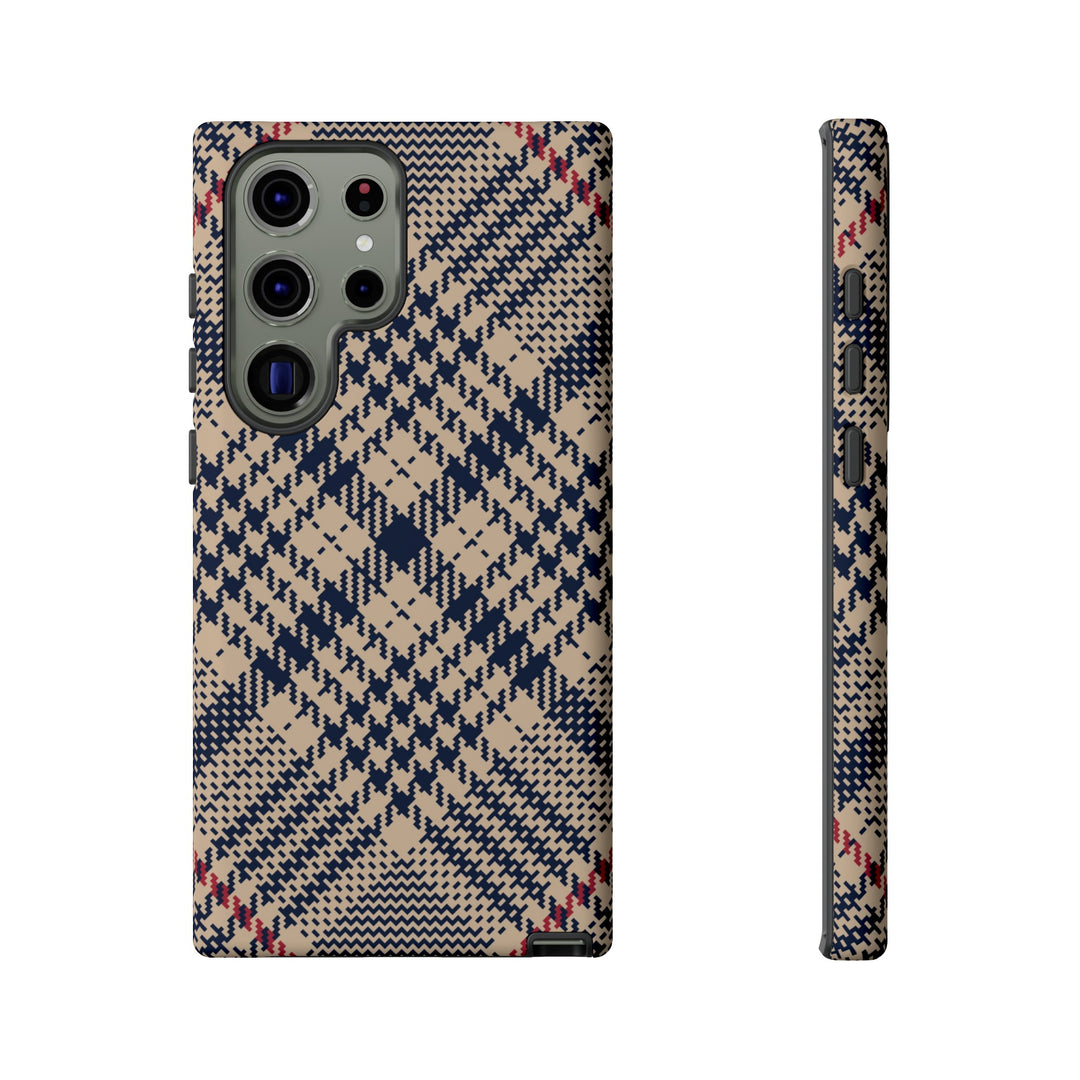 Blue Scottish Plaid Case - Dual Layer Tough Case - Fits Many Smartphone Models