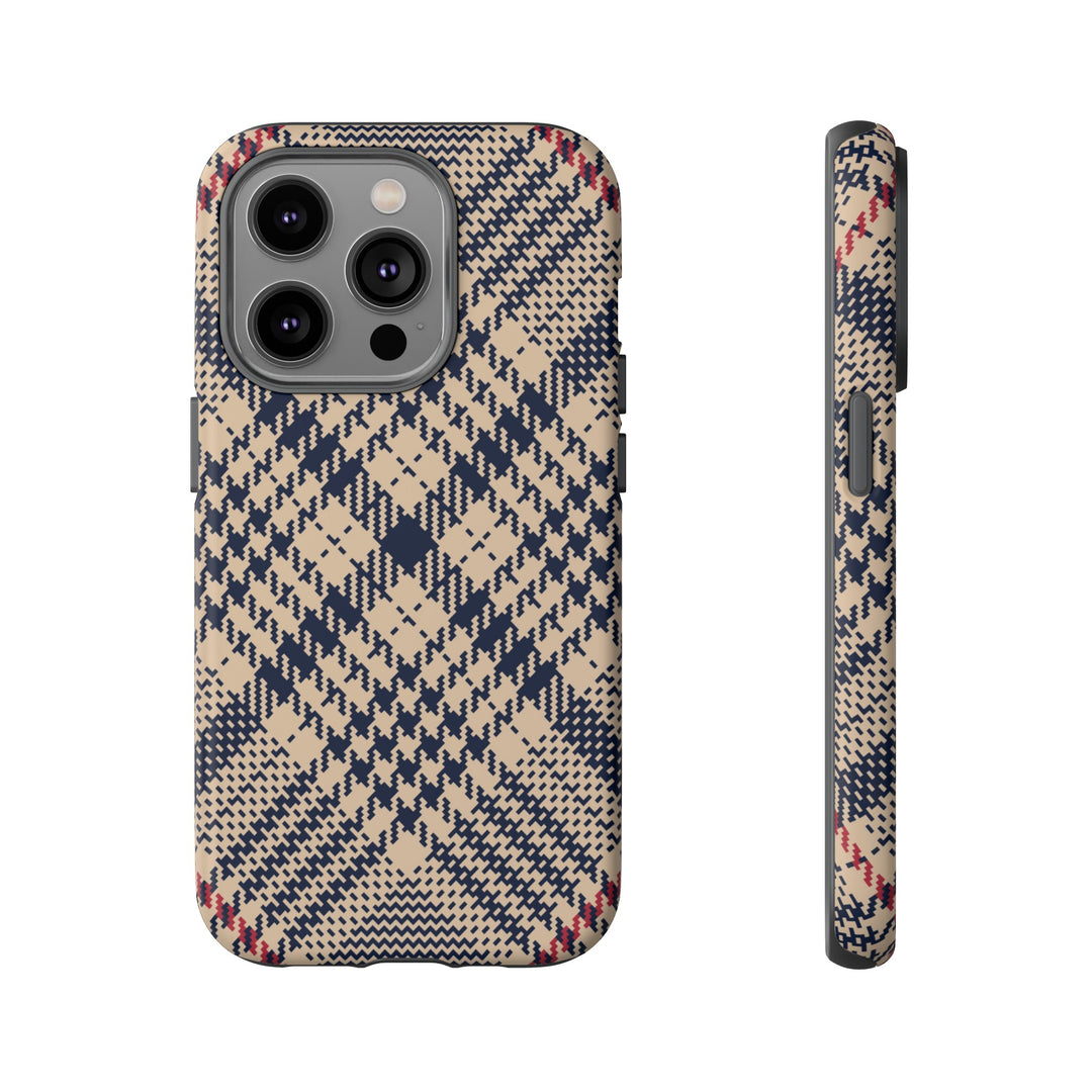 Blue Scottish Plaid Case - Dual Layer Tough Case - Fits Many Smartphone Models