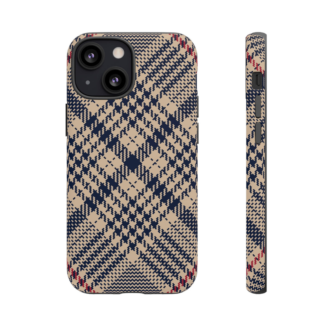 Blue Scottish Plaid Case - Dual Layer Tough Case - Fits Many Smartphone Models