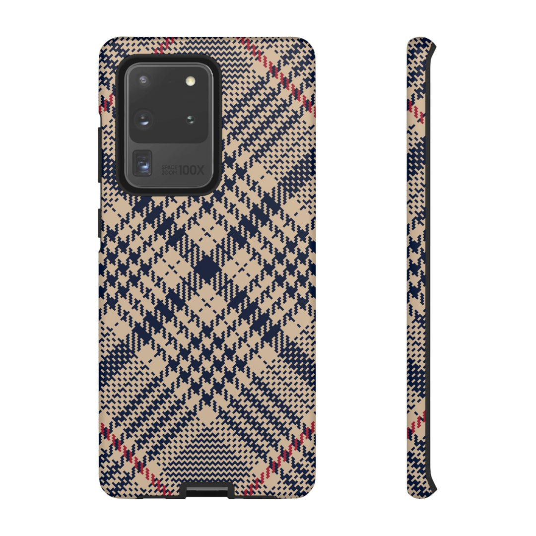 Blue Scottish Plaid Case - Dual Layer Tough Case - Fits Many Smartphone Models