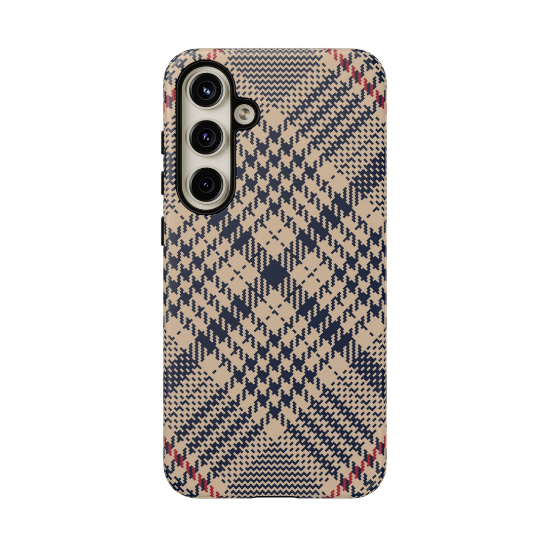 Blue Scottish Plaid Case - Dual Layer Tough Case - Fits Many Smartphone Models