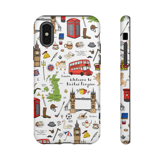 London Case - Dual Layer Tough Case - Fits Many Smartphone Models