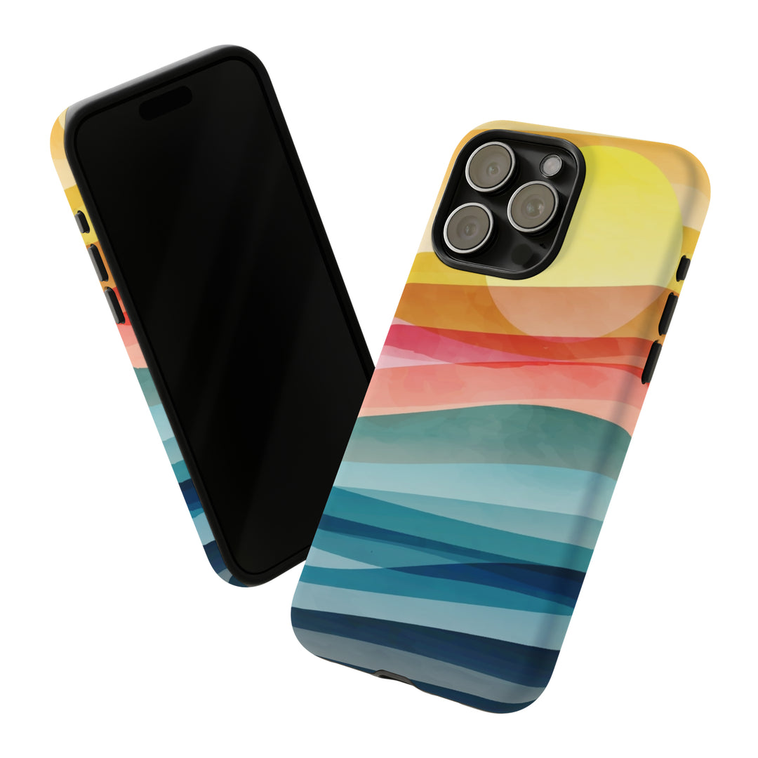 Mountain Sun Case - Dual Layer Tough Case - Fits Many Smartphone Models