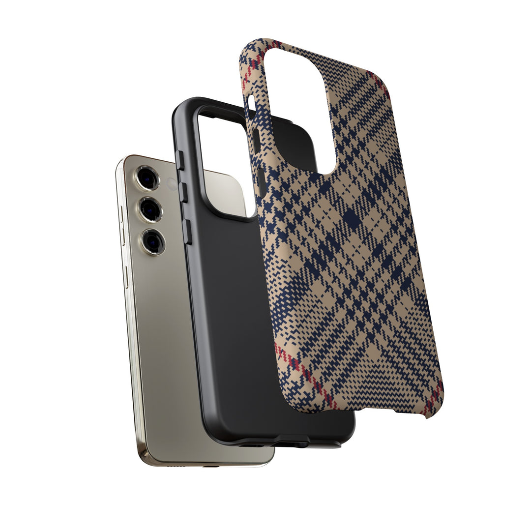 Blue Scottish Plaid Case - Dual Layer Tough Case - Fits Many Smartphone Models