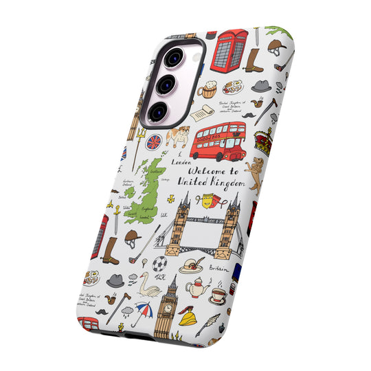 London Case - Dual Layer Tough Case - Fits Many Smartphone Models