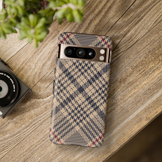 Blue Scottish Plaid Case - Dual Layer Tough Case - Fits Many Smartphone Models