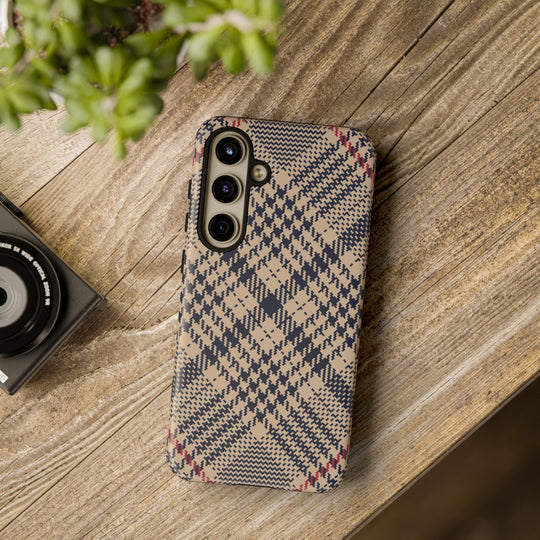 Blue Scottish Plaid Case - Dual Layer Tough Case - Fits Many Smartphone Models