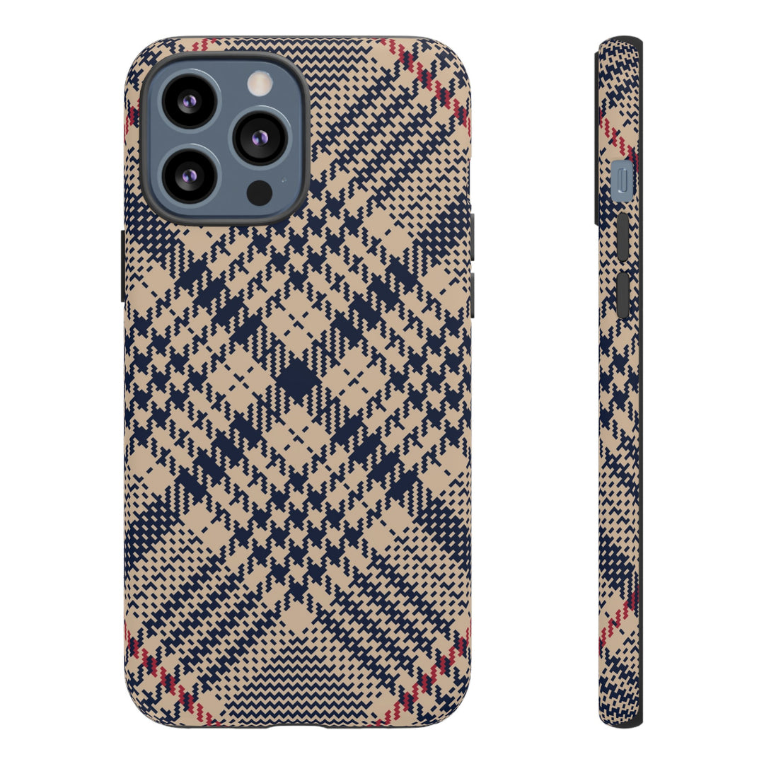 Blue Scottish Plaid Case - Dual Layer Tough Case - Fits Many Smartphone Models