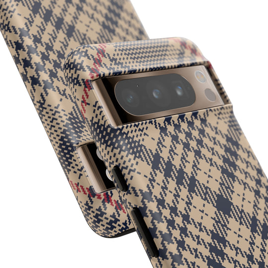 Blue Scottish Plaid Case - Dual Layer Tough Case - Fits Many Smartphone Models