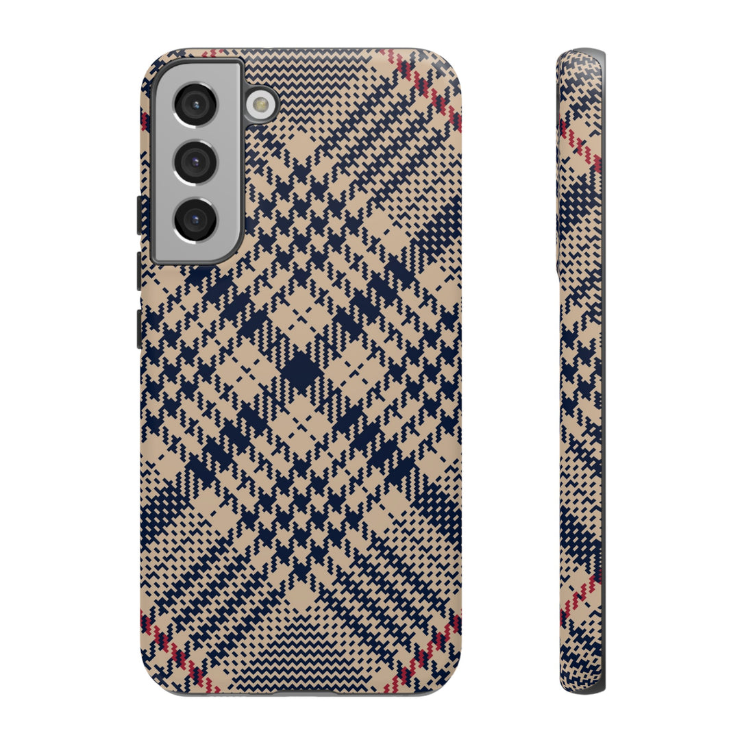 Blue Scottish Plaid Case - Dual Layer Tough Case - Fits Many Smartphone Models