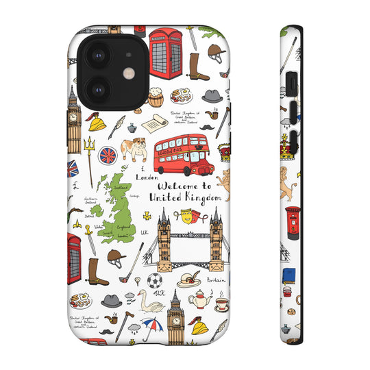 London Case - Dual Layer Tough Case - Fits Many Smartphone Models