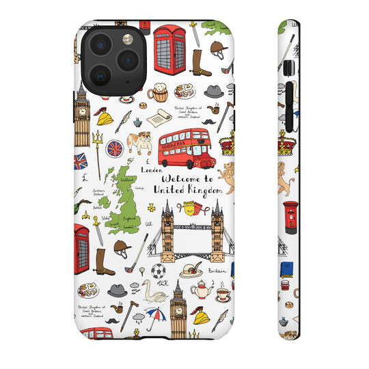 London Case - Dual Layer Tough Case - Fits Many Smartphone Models