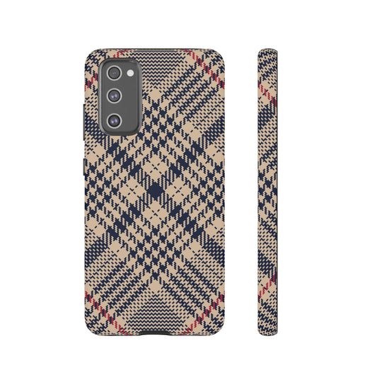 Blue Scottish Plaid Case - Dual Layer Tough Case - Fits Many Smartphone Models