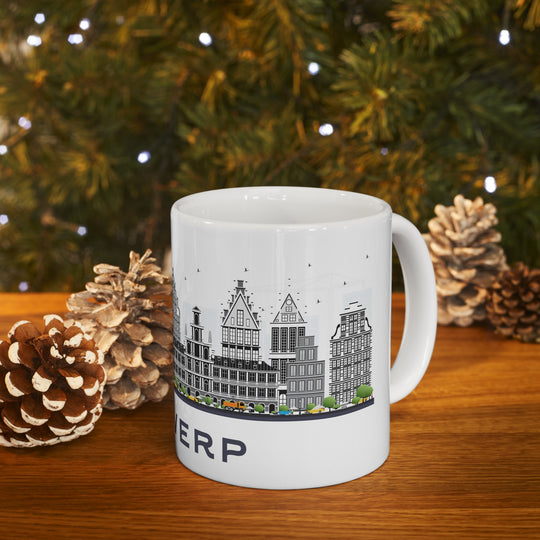 Antwerp Belgium Coffee Mug - Ezra's Clothing - Mug