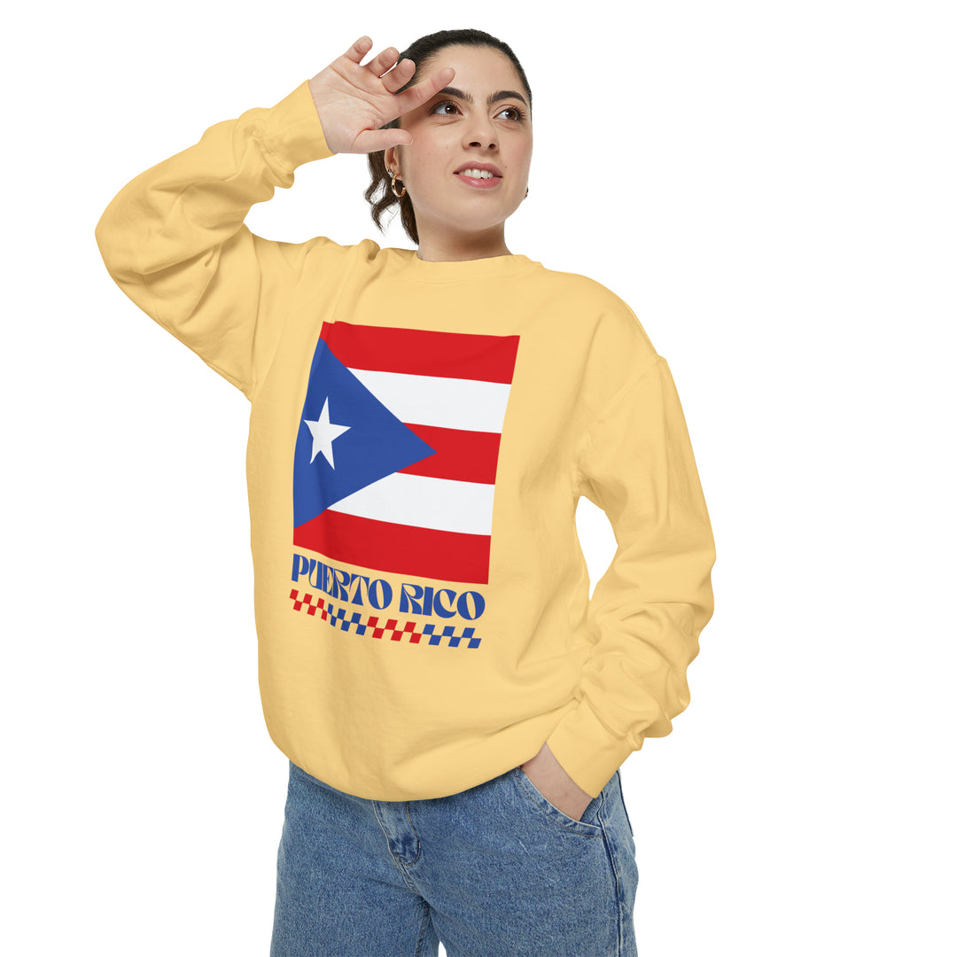Puerto Rico Retro Sweatshirt - Ezra's Clothing - Sweatshirt