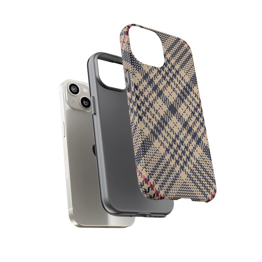 Blue Scottish Plaid Case - Dual Layer Tough Case - Fits Many Smartphone Models