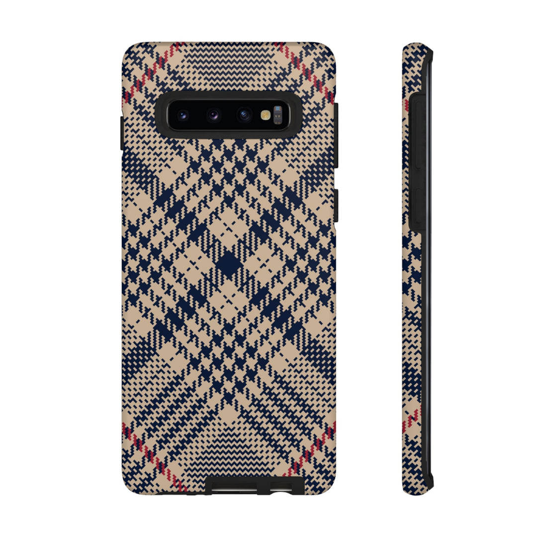 Blue Scottish Plaid Case - Dual Layer Tough Case - Fits Many Smartphone Models