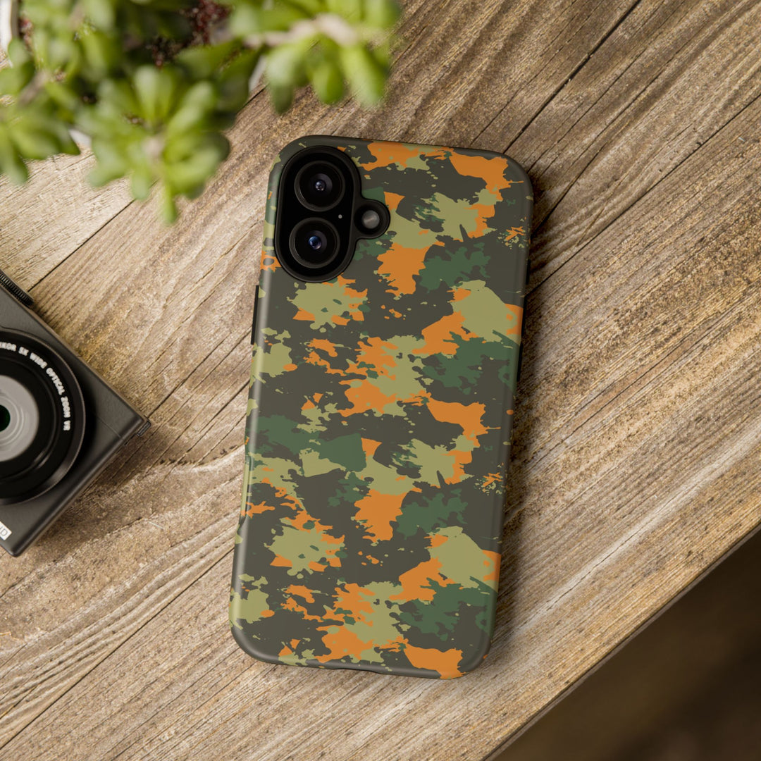 Orange Camo Case