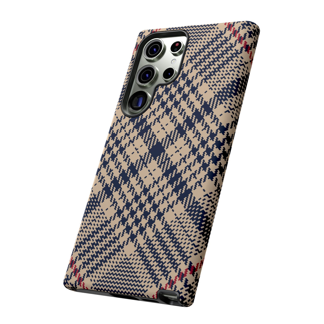 Blue Scottish Plaid Case - Dual Layer Tough Case - Fits Many Smartphone Models