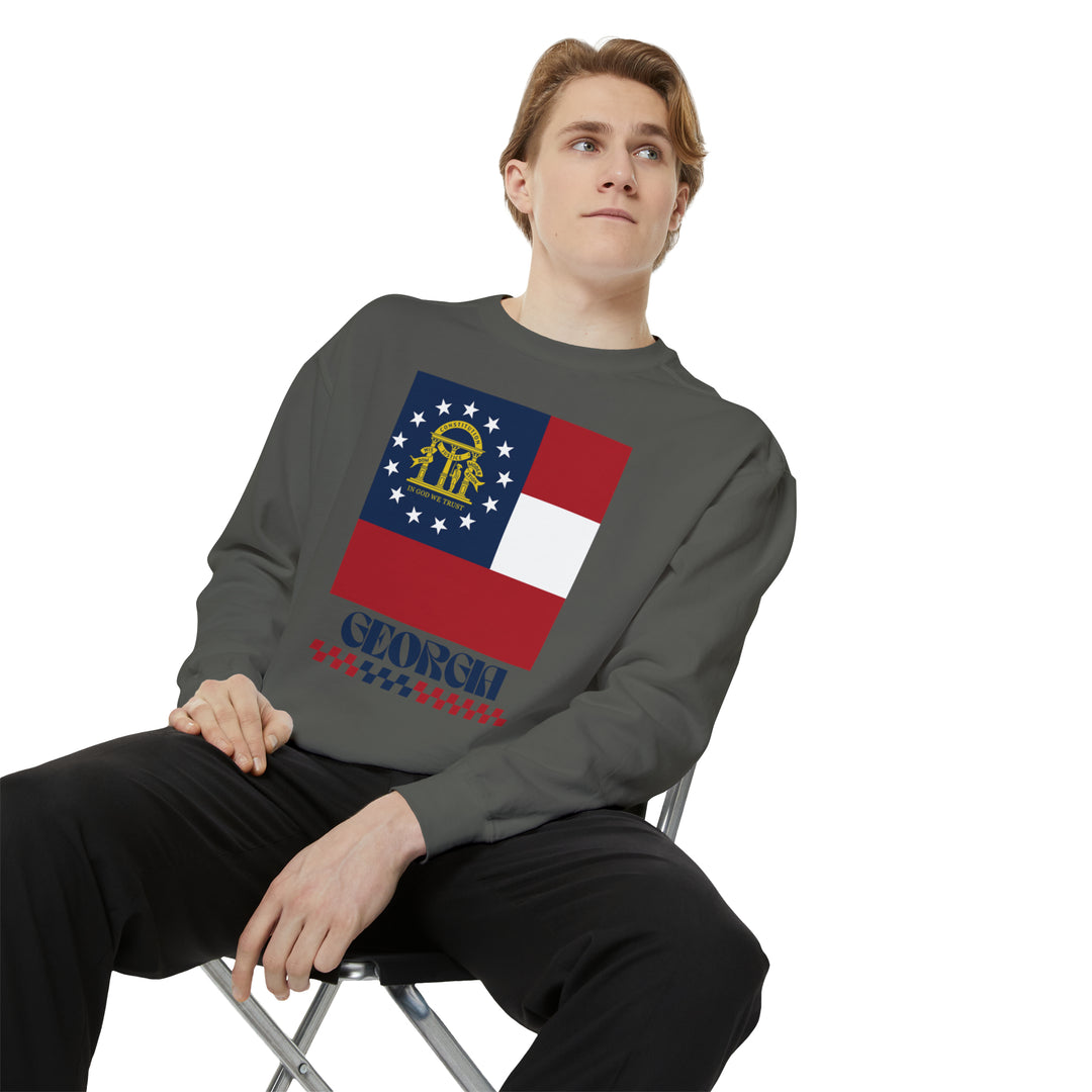 Georgia Retro Sweatshirt - Ezra's Clothing - Sweatshirt