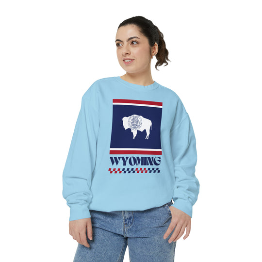 Wyoming Retro Sweatshirt - Ezra's Clothing - Sweatshirt