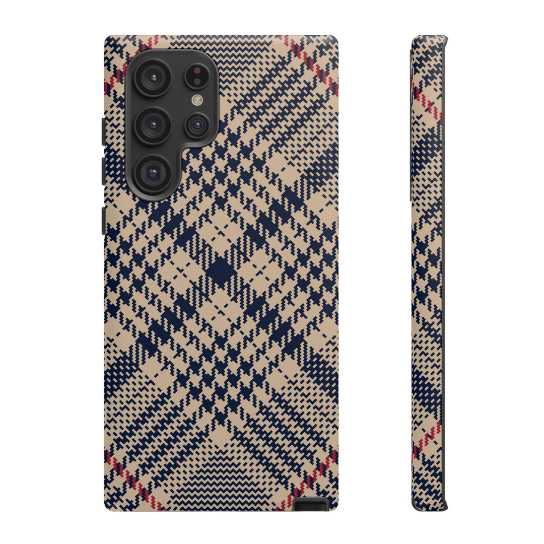 Blue Scottish Plaid Case - Dual Layer Tough Case - Fits Many Smartphone Models