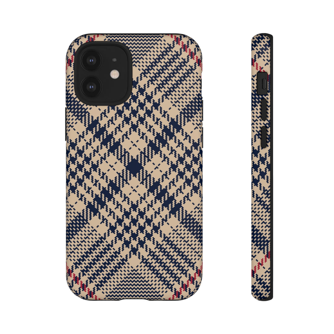 Blue Scottish Plaid Case - Dual Layer Tough Case - Fits Many Smartphone Models