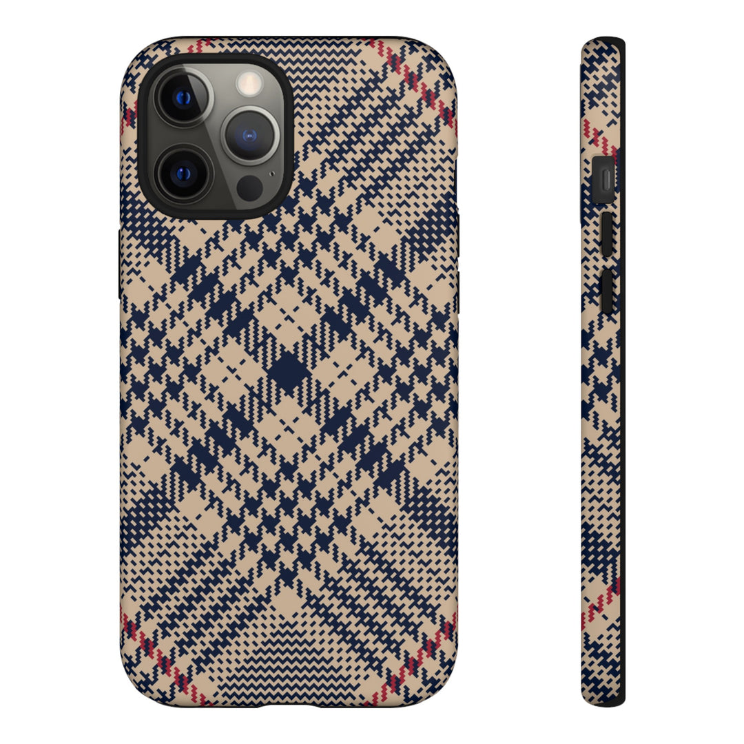 Blue Scottish Plaid Case - Dual Layer Tough Case - Fits Many Smartphone Models