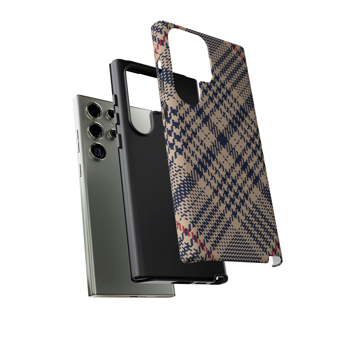 Blue Scottish Plaid Case - Dual Layer Tough Case - Fits Many Smartphone Models