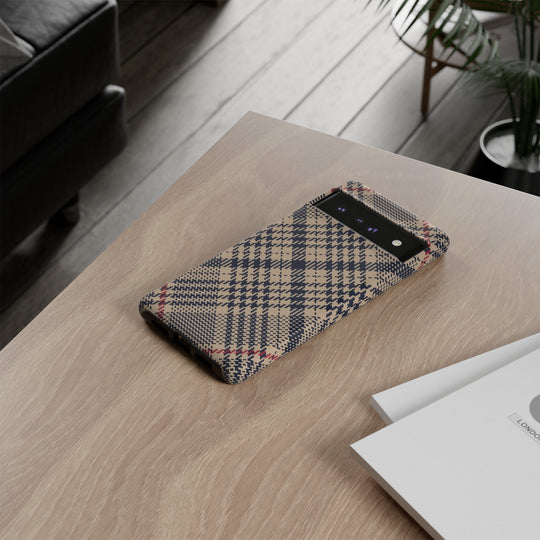 Blue Scottish Plaid Case - Dual Layer Tough Case - Fits Many Smartphone Models