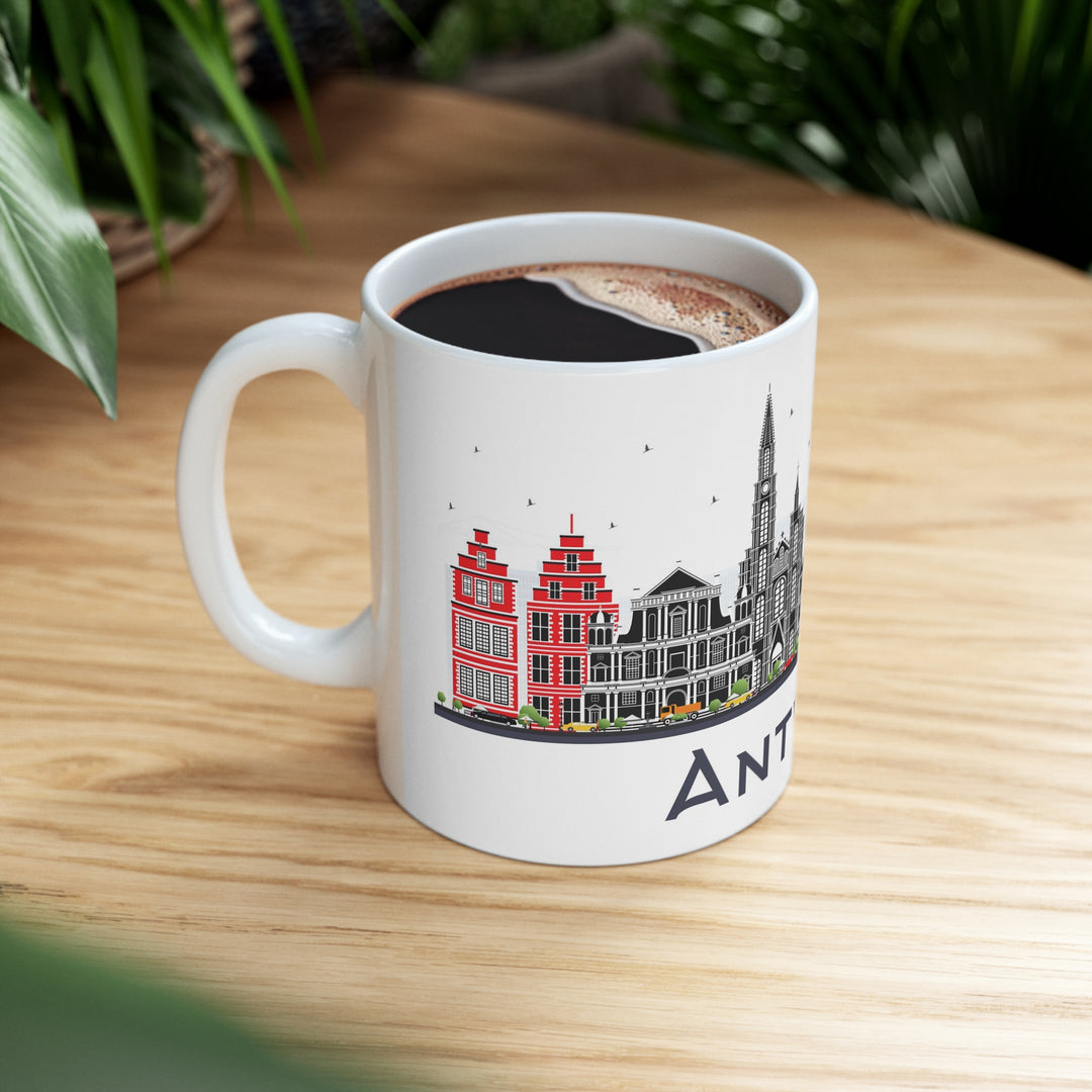 Antwerp Belgium Coffee Mug - Ezra's Clothing - Mug