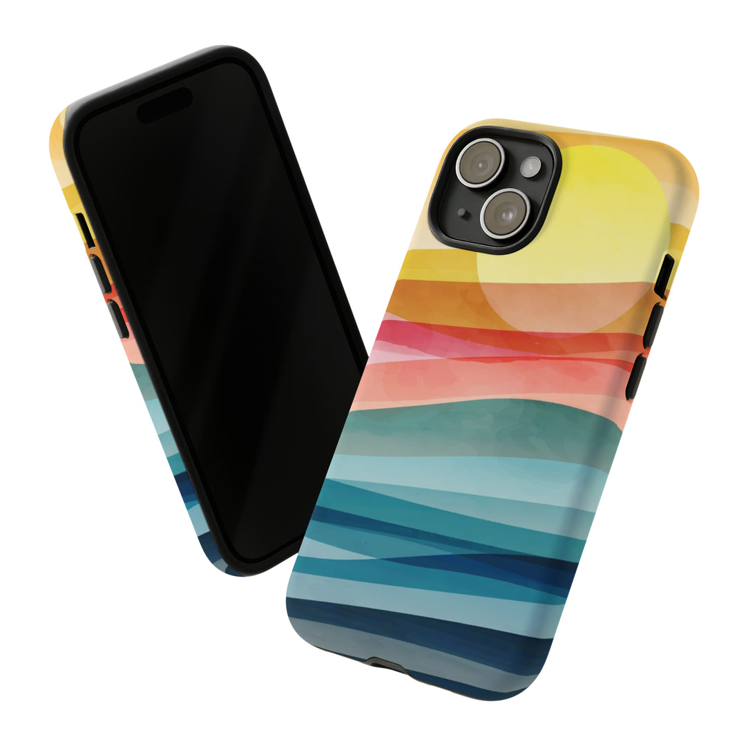 Mountain Sun Case - Dual Layer Tough Case - Fits Many Smartphone Models