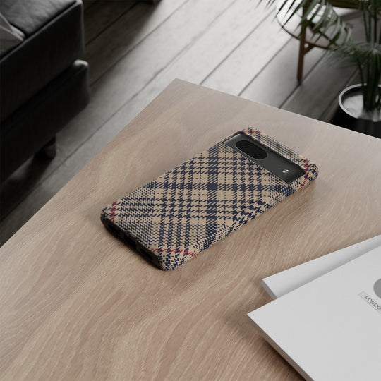 Blue Scottish Plaid Case - Dual Layer Tough Case - Fits Many Smartphone Models