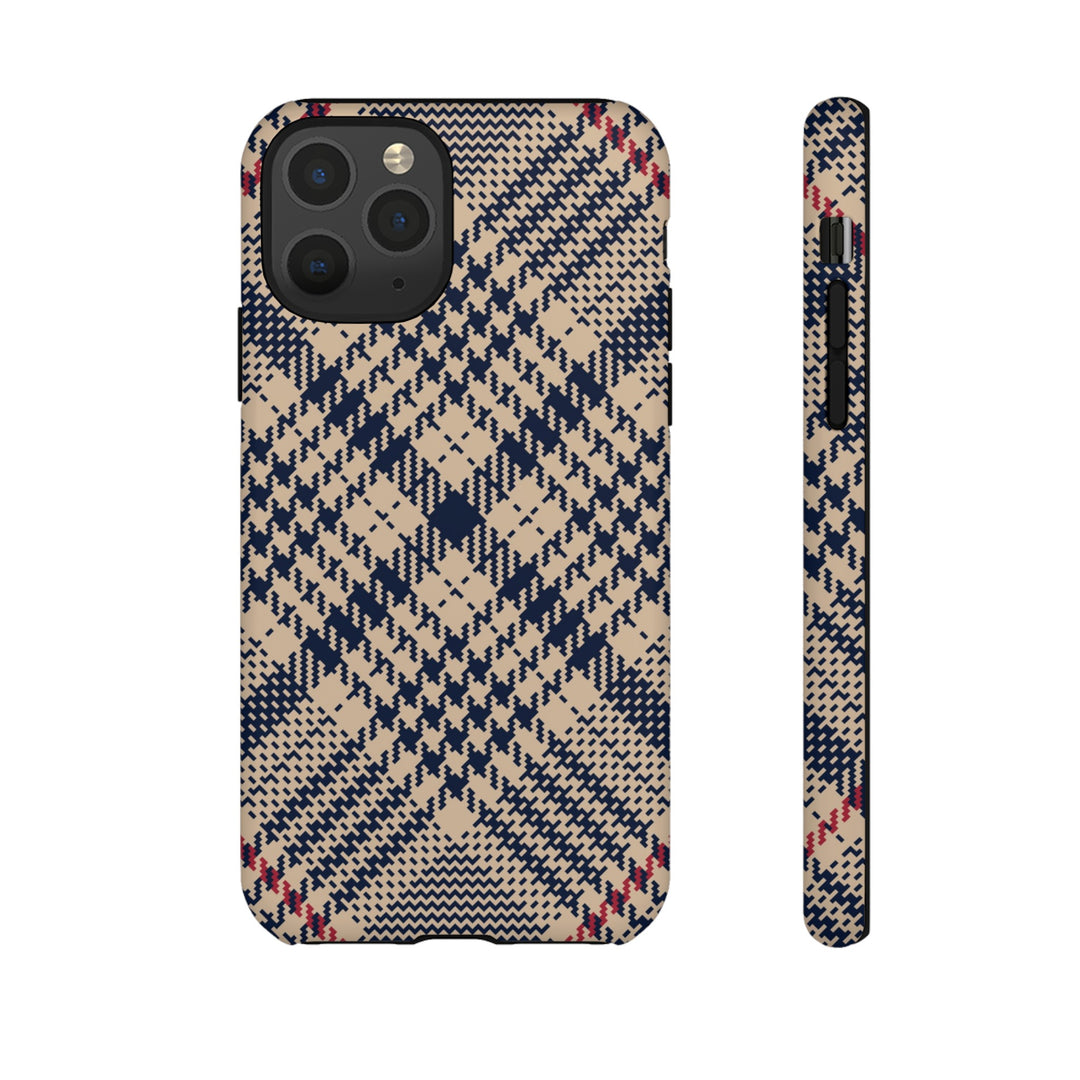 Blue Scottish Plaid Case - Dual Layer Tough Case - Fits Many Smartphone Models