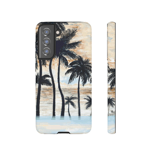 Beach Palms Watercolor Case - Ezra's Clothing - Tough Case