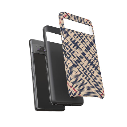 Blue Scottish Plaid Case - Dual Layer Tough Case - Fits Many Smartphone Models